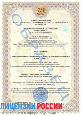 Образец разрешение Владикавказ Сертификат ISO 50001